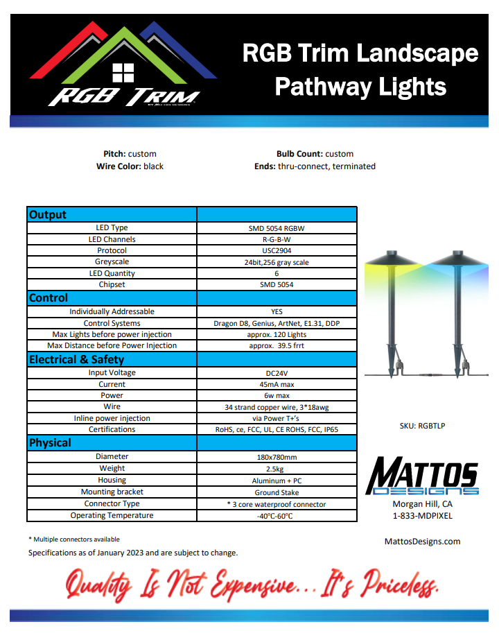 RGB Trim™ Landscape Pathway Lights