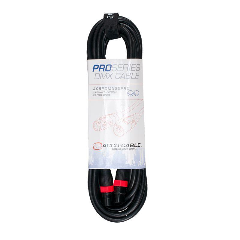 Accu-Cable AC5PDMX25PRO Pro Series 5 Pin DMX - 25'