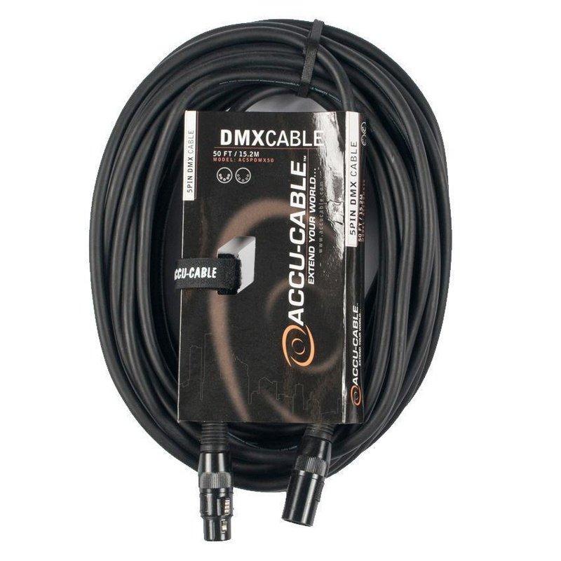 Accu-Cable AC5PDMX50 5-Pin DMX Cable - 50'