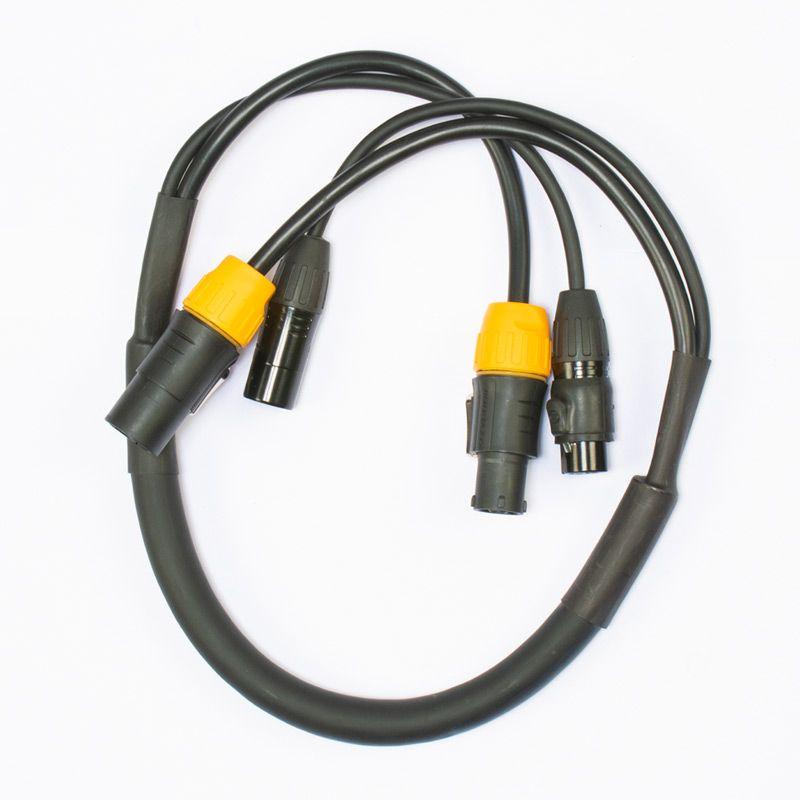 Accu-Cable AC3PTRUE3 IP65 3 Pin DMX + Locking Power Cable - 3'