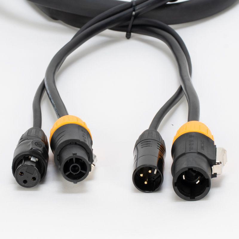 Accu-Cable AC3PTRUE12 IP65 3 Pin DMX + Locking Power Cable - 12'