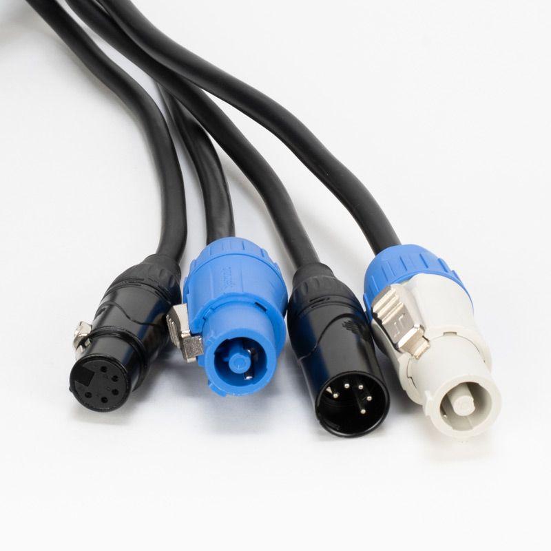 Accu-Cable AC5PPCON3 5 Pin DMX + Locking Power Cable - 3'
