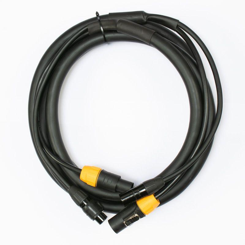 Accu-Cable AC5PTRUE12 IP65 5 Pin DMX + Locking Power Cable - 12'