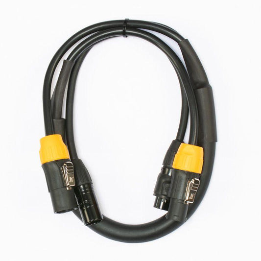Accu-Cable AC5PTRUE3 IP65 5 Pin DMX + Locking Power Cable - 3'