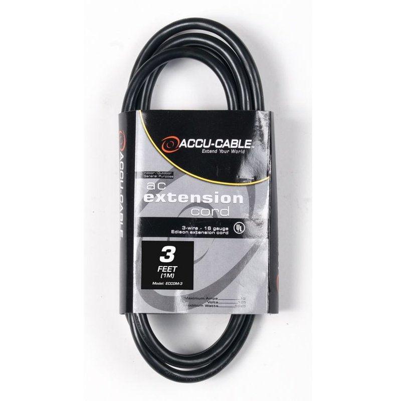 Accu-Cable ECCOM-3 IEC Jumper Cable - 3'